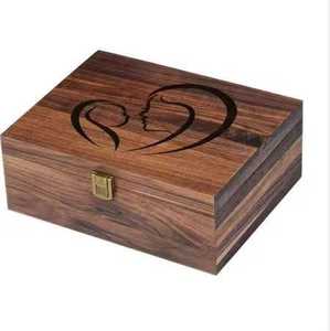 Handcrafted Rosewood Wooden Cremation Urn Wings of Life Design <b>Memorial</b> Urn for Ashes Decorative Funeral <b>Keepsake</b> <b>Box</b> - Product Image 4