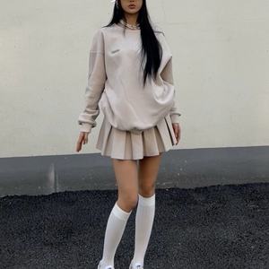 Felpa con cappuccio in 2 pezzi sportiva Casual da <span class=keywords><strong>donna</strong></span> in tinta unita e Set di <span class=keywords><strong>felpe</strong></span> con cappuccio stampato personalizzato in tessuto a maglia Casual - Product Image 2