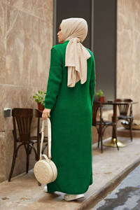 New Season Women Winter <b>Islamic</b> <b>Clothing</b> Abaya Dress Kaftan Tunic Dubai Muslim <b>Islamic</b> Fashion Turkish Made <b>Islamic</b> Dresses - Product Image 3