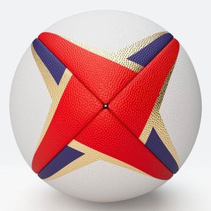 Ballon de rugby en cuir PU imprimé sur mesure Taille officielle Entraînement Match Adulte Enfants Léger OEM - Product Image 6