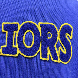 Men's Winter Sports Team <strong>Cardigan</strong> 100% Cotton V-Neck Button-Up Sweater Letter Patch Embroidery ODM Custom <strong>Varsity</strong> Knitwear - Product Image 5