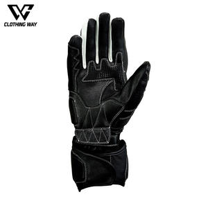 New Full <b>Finger</b> Custom Logo Touch Screen Leather Motorbike Gloves Breathable Waterproof Protective Riding Gloves - Product Image 3