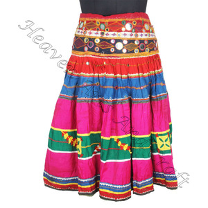 Vintage Gypsy Boho <b>Flare</b> <b>Skirt</b> Banjara Dancer's <b>Skirt</b> Handmade Art Women <b>Skirts</b> - Product Image 4