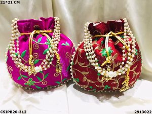 Bolso de noche de diseño, elegante bolso Potli Batua - Product Image 3