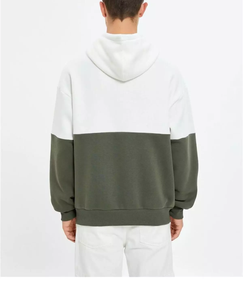 Sweat-shirts à capuche en molleton français pour hommes, en polyester/coton, imprimés, à blocs de couleur, service OEM d'automne - Product Image 5