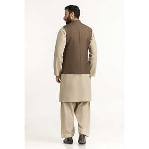 Gilet coupe-vent pour homme, coupe ajustée, style élégant, boutons, toile en polyester, vêtement d'extérieur pour une utilisation en extérieur - Modèle WC-STY25-005 - Product Image 3