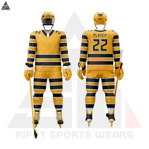Uniformes de hockey sur glace pour hommes de haute qualité confortables et respirants avec un design unique Offre Spéciale prix bon marché à vendre - Product Image 3