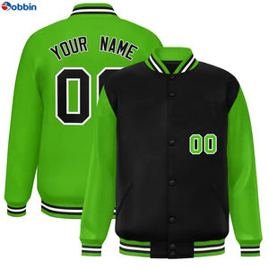 Veste universitaire unisexe pour homme BOBBIN INDUSTRIES, vente chaude, personnalisable, style baseball, tissu en toile, polaire, grande taille - Product Image 3