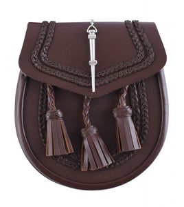 Men's Leather Sporran Dress Style <b>Kilt</b> <b>Bag</b> with Soft Case High Quality New Design <b>Bag</b> for Men - Product Image 4