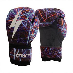 Guantes de Boxeo Ligeros con Logotipo Personalizado al por Mayor para Entrenamiento de Boxeo y Combate, Guantes de Tela de Poliéster de Estilo Profesional - Product Image 1