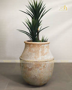 Arte-hogar cerámica moderna cerámica galvanizada amarillo AN546H110 vibrante hogar jardín decoración Mini paisaje creaciones para plantar - Product Image 1