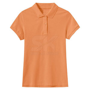 Conception sur mesure T-shirts polo pour femmes T-shirts polo pour femmes en polyester T-shirts polo de meilleure qualité - Product Image 3