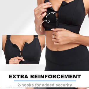 Soutien-gorge de sport pour femme avec coussinets amovibles et tissu extensible pour les entraînements actifs Soutien-gorge de sport pour femme à fort impact - Product Image 6