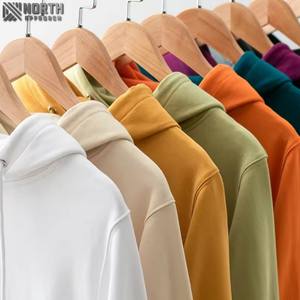 Custom Hoodie Manufacturers <b>Men</b> Heavyweight Cotton Sweatsuit High Quality Oversized Pullover <b>Cropped</b> Hoodie <b>Men</b> 450 gsm hoodie - Product Image 5