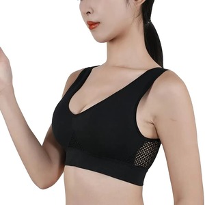 Sujetador deportivo de verano de alto soporte para mujer, sin costuras, ligero, transpirable, estampado personalizado, frontal, respetuoso con el medio ambiente, gimnasio, Fitness, de talla grande - Product Image 2