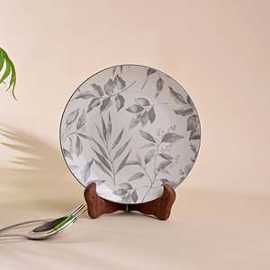 Ensemble de 2 assiettes minimalistes en porcelaine ivoire de 7,8 pouces pour hôtels, vaisselle personnalisable en ABS - Product Image 5