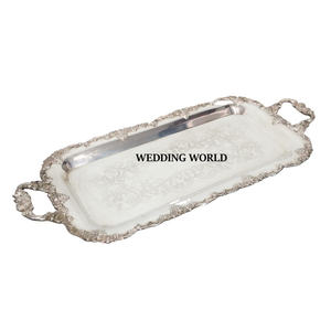 Bandeja de chocolate de lujo moderna ecológica de acero inoxidable, plato de diseñador de Venta caliente personalizable hecho a mano de calidad superior - Product Image 5