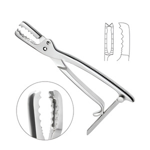 FABUF Lambotte สแตนเลสสตีลเครื่องมือผ่าตัดตรงปรับได้ด้วยมือคีมยึดกระดูกได้รับการรับรองมาตรฐาน ISO - Product Image 1