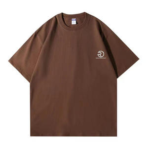 Camiseta de gran tamaño de algodón puro 100%, camiseta de manga corta para hombre, técnicas lavadas con hombros descubiertos para hombre - Product Image 5