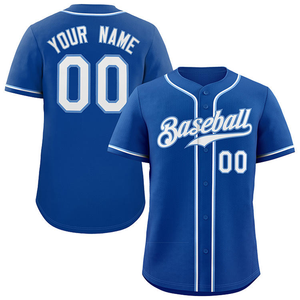 Maillot de baseball pour hommes, nom et numéro d'équipe personnalisés, bordure blanche, boutonné, manches courtes, polyester respirant, uniforme de sport - Product Image 4