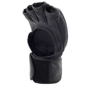 Gants de boxe MMA personnalisés à demi-doigts pour l'entraînement au Muay Thai, en cuir de vache véritable, respirants et absorbant l'humidité - Product Image 4