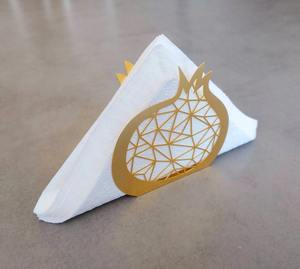 Pomegranate Shape Gold Finished <b>Napkin</b> Holder for Dining Table Kitchen Counter Home Decor Guest Serving and Special Occasions - Product Image 6