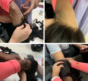 CDYHAIRVN HD Transparent for for Vietnamese Non-Remy Straight 100g Customizable Side/Middle Part 13x4/13x6 - Product Image 6