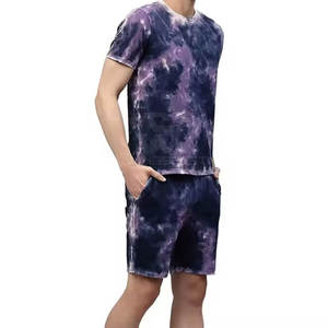 Ensemble de shorts pour hommes en coton durable et respirant, lavage à l'acide, vêtements d'été, vêtements de mode, ensemble de shorts pour hommes lavés à l'acide - Product Image 3