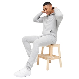 Conjunto de chándal de lana blanca para mujer, Sudadera con capucha de dos piezas y joggers, chándal de lana de color blanco para mujer, ropa informal suave - Product Image 1