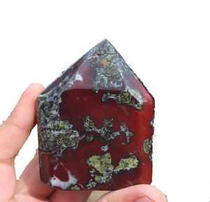 Base de corte de punto de piedra de sangre de dragón de alta calidad, punto de cristal, Belleza Natural curativa, es un maestro de decoración perfecto para el hogar o la oficina - Product Image 6