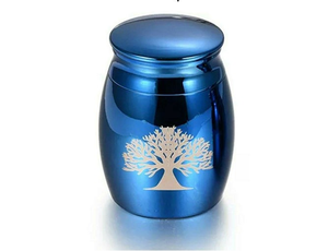 Urne funéraire en laiton artisanale moderne Urne funéraire décorative personnalisée pour les cendres humaines et animales - Product Image 3