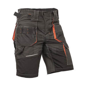 Shorts de travail haute visibilité pour la rue, 6 poches, tissu 100% polyester, taille élastique, fermeture solide, multi-usages - Product Image 2