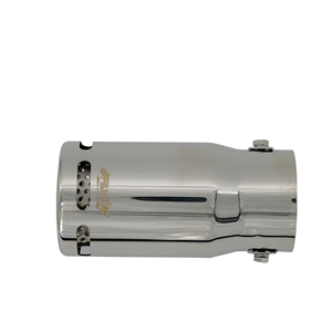 Terminale rotondo diametro 63mm inclinato in acciaio inox - Product Image 3