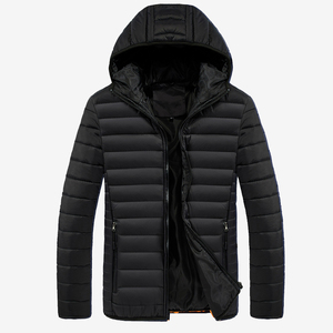 Wholesale Lightweight Men's Cotton Puffer Jacket Customizable Waterproof Safari Print Windproof Zipper Closure for <b>Outdoor</b> - Product Image 3