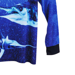 Camisas de pesca de talla grande al por mayor de alta calidad, sublimación de poliéster, tela suave, manga larga, sublimación completa, protección UV OEM - Product Image 3