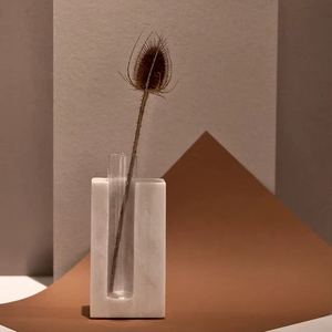 Jarrón de Flores de Mármol de Gran Calidad a un Precio Razonable para Diseño de Interiores, que Agrega Textura Natural y un Estilo Visual Premium - Product Image 1