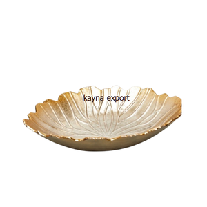 Tazón de Aluminio Pulido de Alta Calidad con Corte de Diamante, Diseño Moderno y Lujoso para Servir Frutas, Diseño Sostenible para Hoteles, Restaurantes y Fiestas - Product Image 2