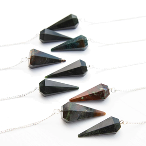 หินคริสตัลธรรมชาติรูปทรงกรวย Dowsing ลูกตุ้มสำหรับ reiki บำบัด - Product Image 5