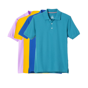 Polos unisex 100 por ciento algodón tejido elástico 200 GSM Logotipo de ajuste personalizado marca DTG OEM ODM exportación a granel ropa de calle de moda - Product Image 1
