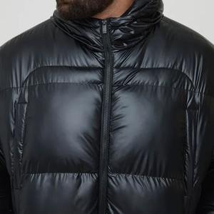 Hot Sale Autumn Lightweight Puffer Jacket for Men Plus Size Down Coat Warm <b>Black</b> Duck Stand Collar Casual Style Zipper Jacket - Product Image 3