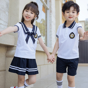 2024 lycée uniforme OEM école uniforme été garçons filles sport costumes pour l'école primaire uniformes personnalisés enfants ensembles - Product Image 3