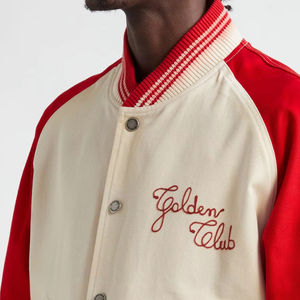 Veste universitaire unisexe d'hiver avec logo brodé personnalisé sur le devant, nom de l'équipe, numéro, style rétro, vêtements d'équipe personnalisés, vêtements scolaires - Product Image 4