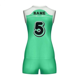 Oem Custom Sportswear <b>Knitting</b> Volleyball Uniform Set Volley Jersey Sublimation Printing Polyester Quickly Dry - Product Image 3