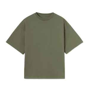 T-shirts unisexes 100% coton avec logo personnalisé, t-shirt vierge de haute qualité teint pour hommes, motif uni, tissu tissé - Product Image 1