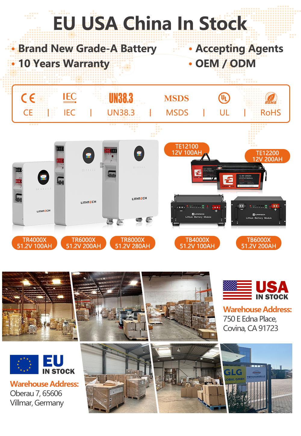 UE USA CN Nuovo in magazzino