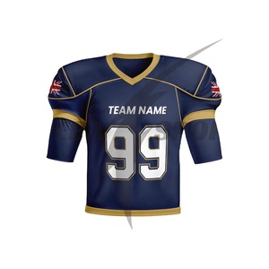 Uniforme de Fútbol Americano Sublimado de Diseño Personalizado, Tela Elástica en Cuatro Direcciones de Primera Calidad que Absorbe el Sudor, Ropa Deportiva para Equipos de Fútbol Americano - Product Image 1