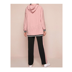 Ensemble de 2 pièces pour femmes, Sweat-shirt à capuche élégant, survêtement grande taille pour dames, nouvelle collection automne - Product Image 2