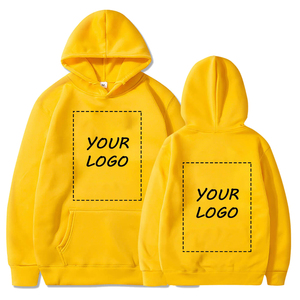 Sweat à capuche personnalisé pour hommes 6XL 100% coton pull surdimensionné décontracté de haute qualité hiver poids lourd solide français 3D Applique - Product Image 5