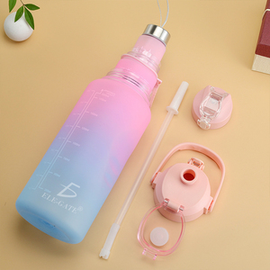 Borracce Motivazionali per Sport Acquatici con Set Trio di Bicchieri Ispirati alla Palestra con Cannuccia per l'Ispirazione Fitness - Product Image 5