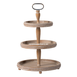 Soporte de pastel de madera de cuatro niveles Soporte de pastel hecho a mano de alta calidad Soporte de pastel de madera de lujo de la mejor calidad - Product Image 2